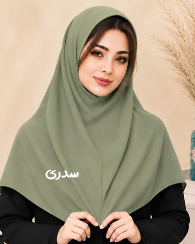 طیف رنگی سبز مقنعه کرپ ۹۰