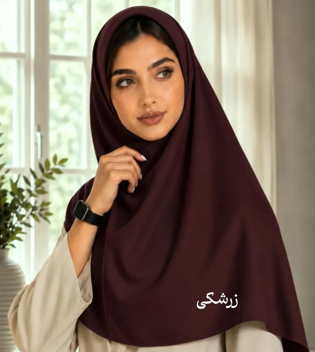 مقنعه نخی سایز ۹۰
